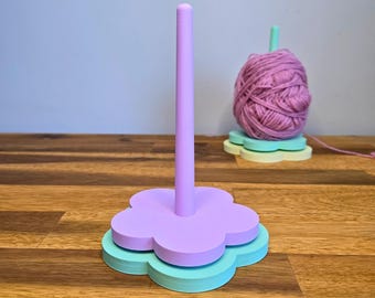 Portahilos para hilar / Portahilos para tejer a crochet / Portahilos para lana / Herramienta para hilar / Huso para hilar impreso en 3D