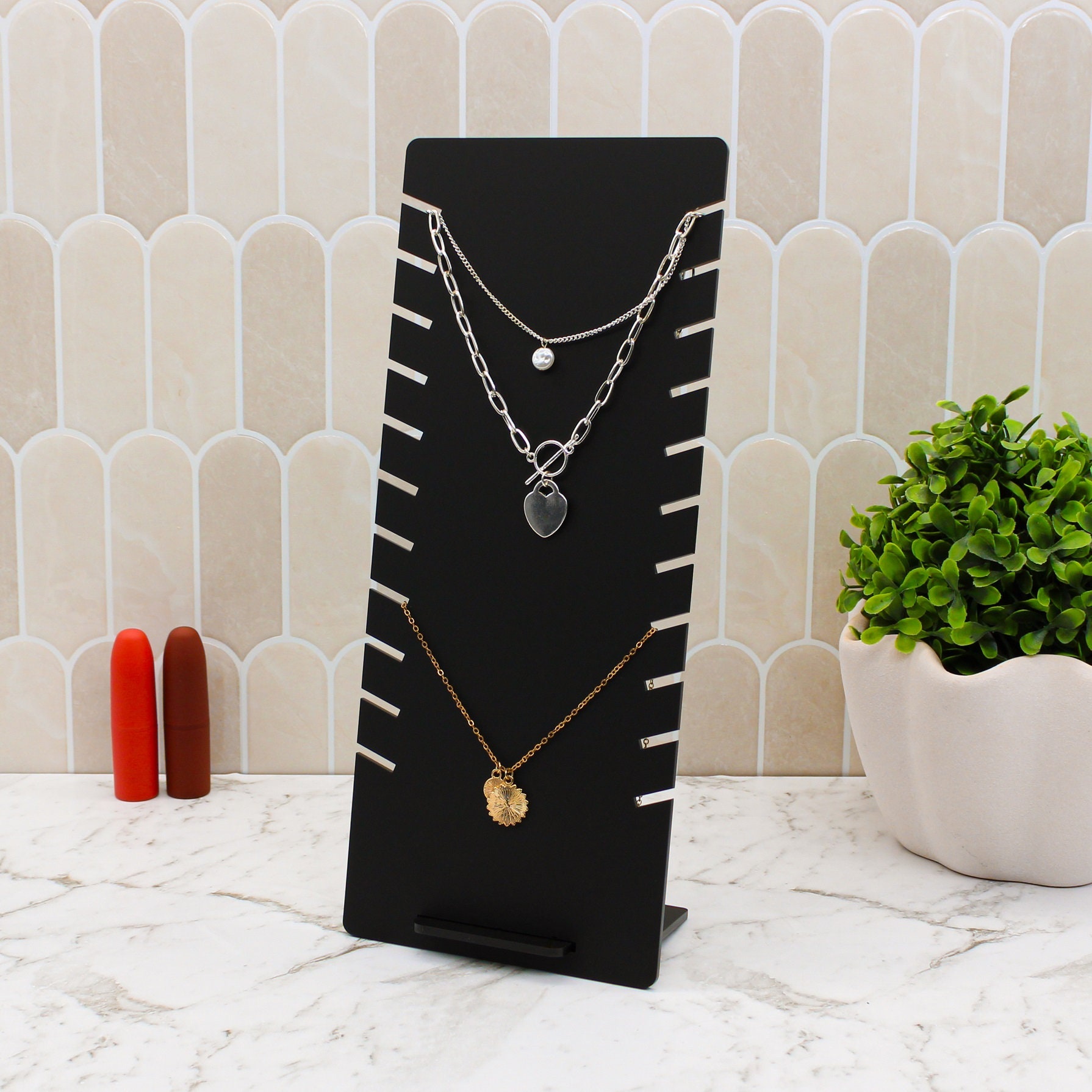 Tall shop necklace stand
