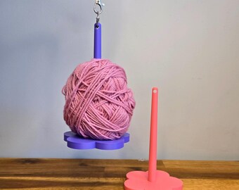 Portahilos portátil para muñeca / Colgador de hilo para pulsera de viaje / Soporte para lana / Herramienta para hilo / Hilador de hilo de crochet y crochet impreso en 3D