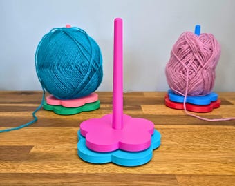 Soporte giratorio para hilo para ganchillo y punto