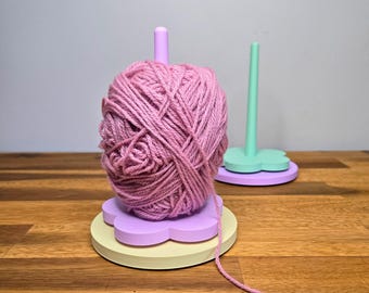 Portahilos para hilar / Portahilos para tejer a crochet / Portahilos para lana / Herramienta para hilar / Huso para hilo impreso en 3D