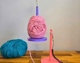 Portahilos portátil para muñeca / Colgador de hilo para pulsera de viaje / Soporte para lana / Herramienta para hilo / Hilador de hilo de crochet y crochet impreso en 3D