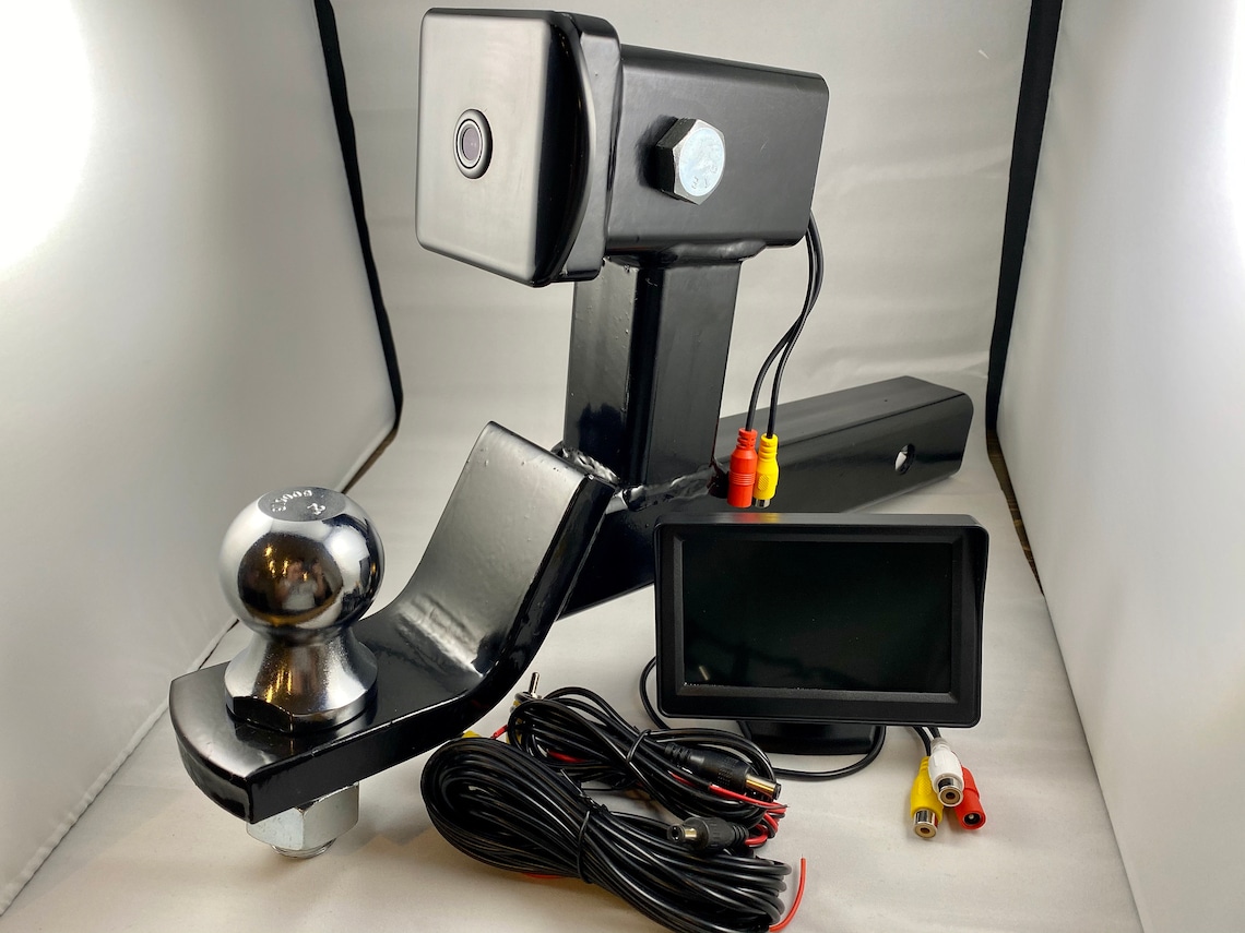 Trailer Hitch Backup Camera & Monitor Black Hummer Truck Jeep Etsy