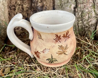 Handmade Mug, Stoneware Coffee Cup, Wheel Thrown Pottery, Ceramics