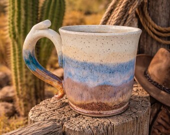 Handmade Pottery Coffee Mug, Ceramic Cup