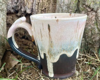 Handmade Mug, Stoneware Coffee Cup, Wheel Thrown Pottery, Ceramics