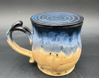 Handmade Mug, Stoneware Coffee Cup, Wheel Thrown Pottery, Ceramics