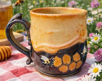 Handmade Pottery Coffee Mug, Ceramic Cup