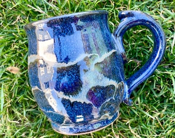 Handmade Mug, Stoneware Coffee Cup, Wheel Thrown Pottery, Ceramics