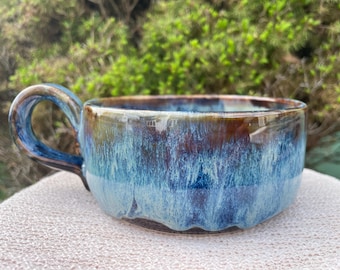 Handmade Pottery Coffee Mug, Ceramic Latte Cup, Stoneware Soup Bowl