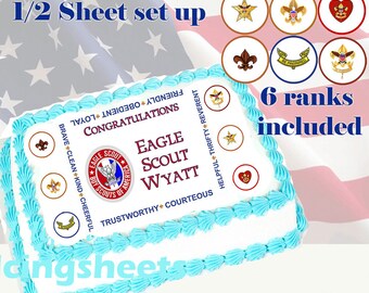 EAGLE Scout Edible Cake Decoration Sheet Image Frosting Topper - Etsy