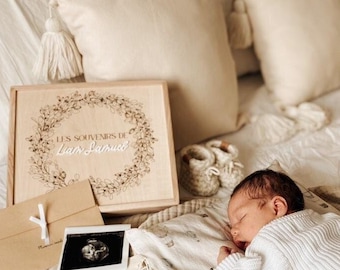 Custom keepsake box,Wood Personalized box,wooden memory box with lid,keepsake gift box,Handmade engraved box,Gift box for baby,3D design box