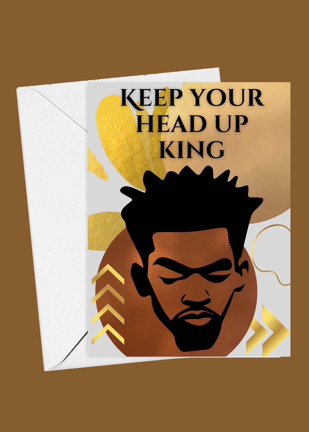Black Man Encouragement Black Male Greeting Cards Black Man Card Keep