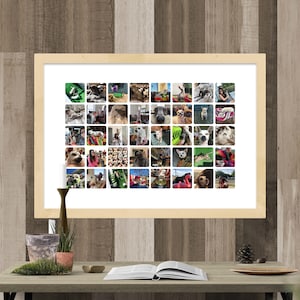 40 Images Custom Photo Collage | Custom Dog Print | Personalized Collage | 40 Instagram Picture Collage | Engagement Gift| Wedding Gift
