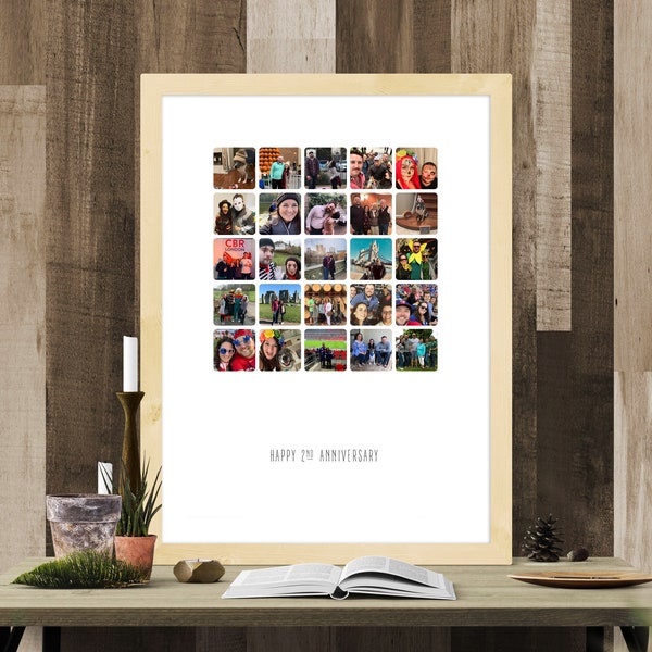 25 Images Custom Photo Collage | Personalized Collage | 25 Instagram Picture Collage | Engagement Gift| Anniversary Gift | Wedding Gift