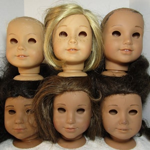 American Girl Doll Heads for Customization or Parts