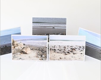 All occasion blank greeting cards with Rocky Beach photos, box set of 5 assorted cards,  stationary set or office gift