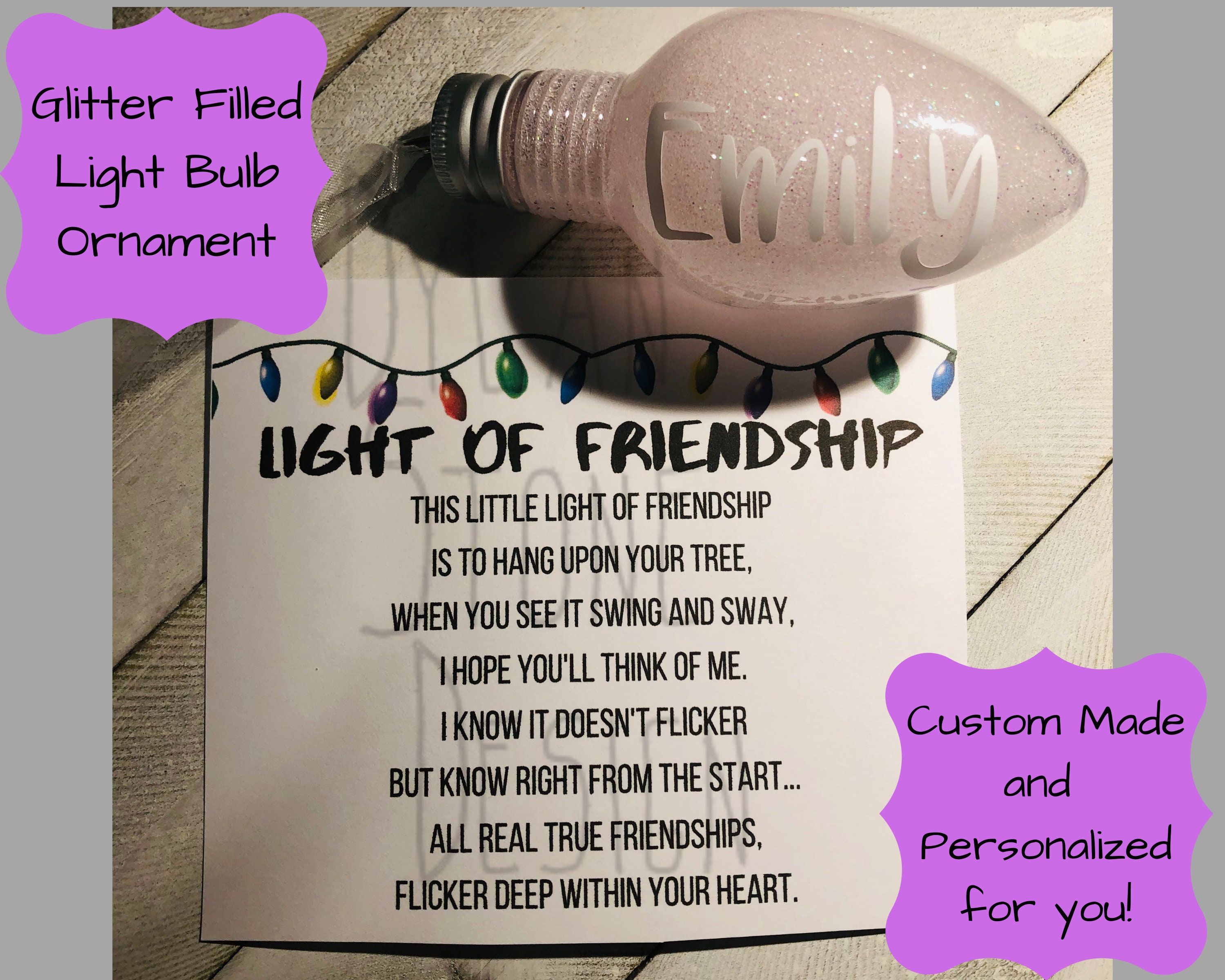 Light of Friendship Ornament Friendship Ornament Ornament Etsy