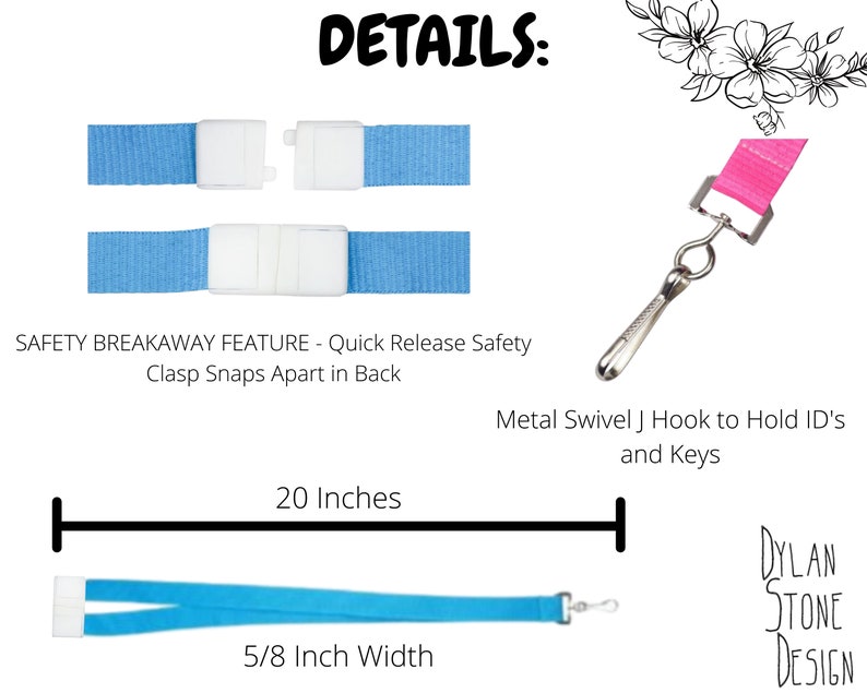 Personalized Breakaway Lanyard for Masks Necklace for Mask Etsy