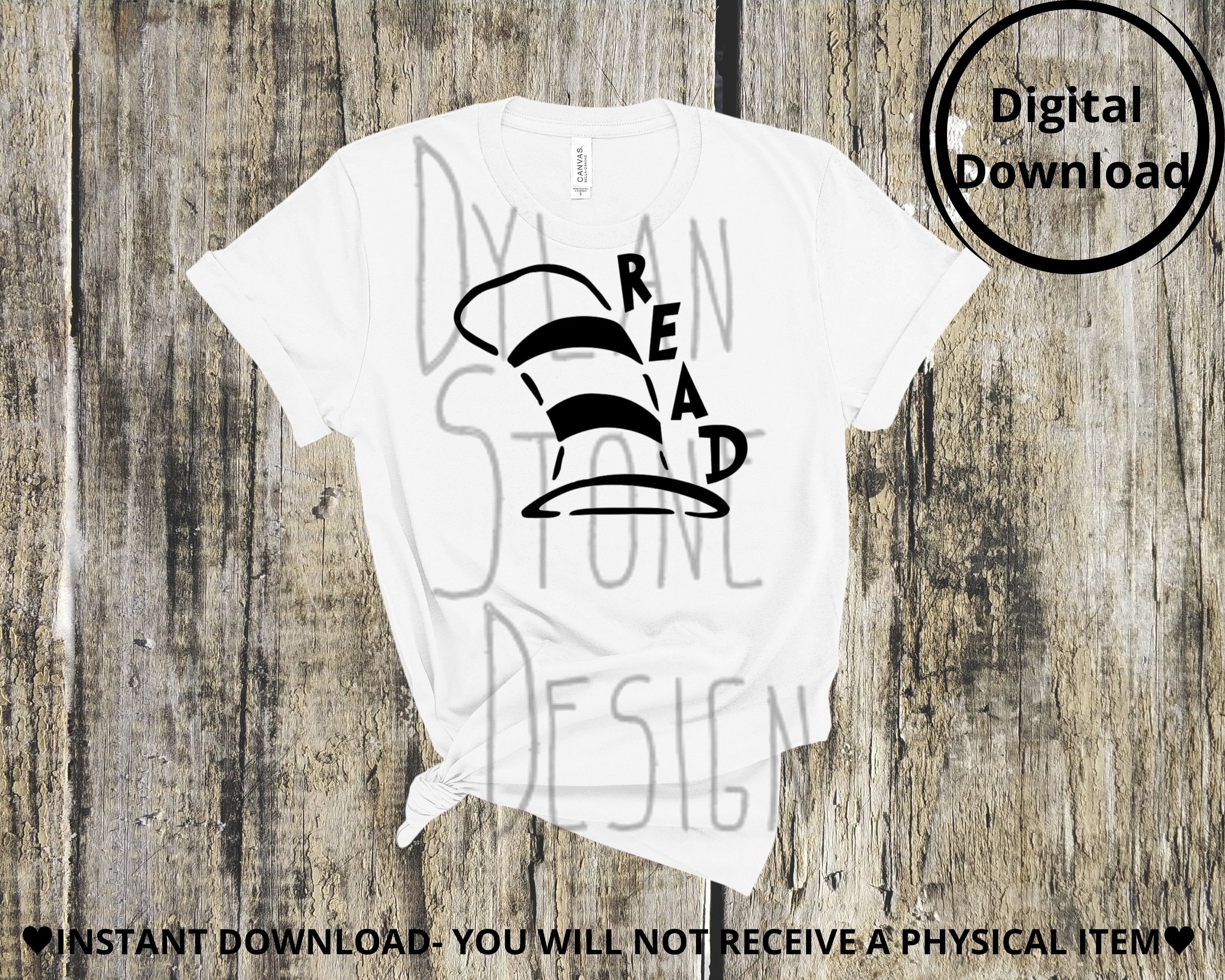 Seuss Read - SVG - PNG - Cat in the Hat Svg - SVG for Shirt - Seuss Svg ...