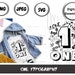 One Typography - SVG - PNG - JPEG - Digital Download - Toddler Svg ...