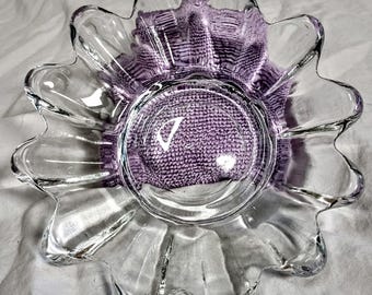 Vintage Crystal Daisy bowl