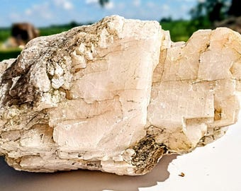 Massive Honey Calcite raw specimen