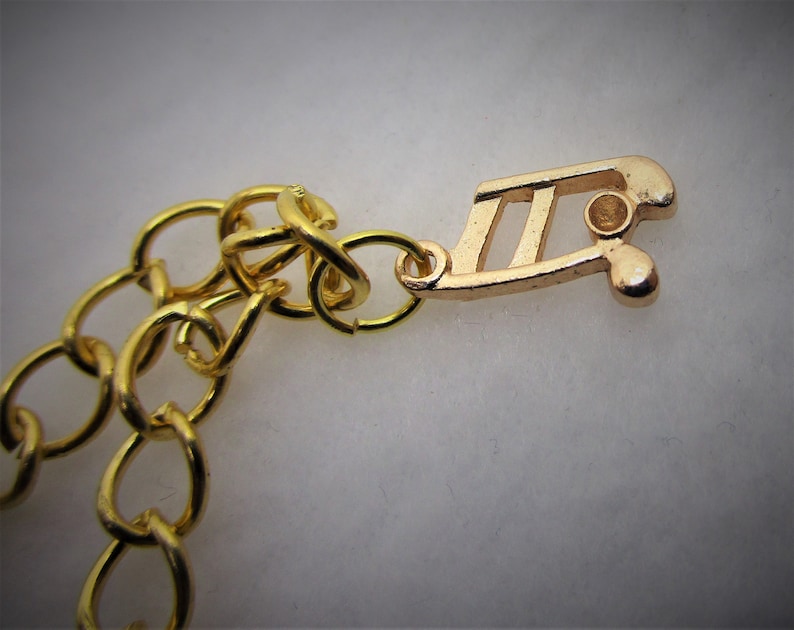 Gold Plated Chain Charm bracelet
