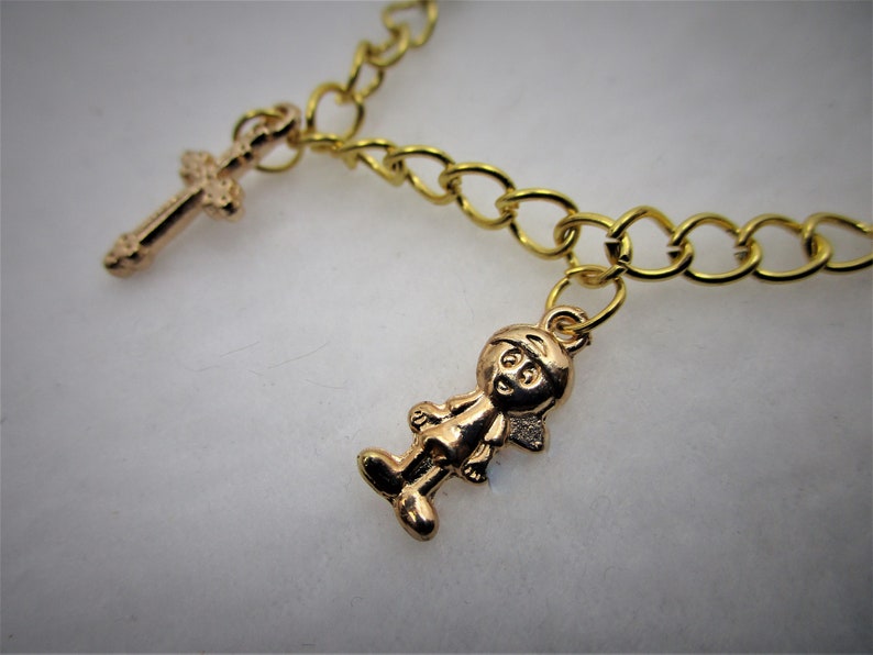 Gold Plated Chain Charm bracelet