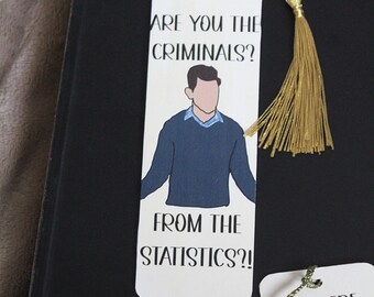 Marcador de madera con borla inspirado en "New Girl", frases divertidas