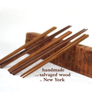 Cooking Chopsticks - Handmade in the USA With Salvaged Wood - Wok Cooking