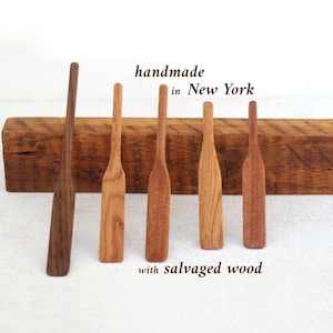 American Spurtle - Handmade in the USA With Salvaged Wood - Sourdough Stirrer