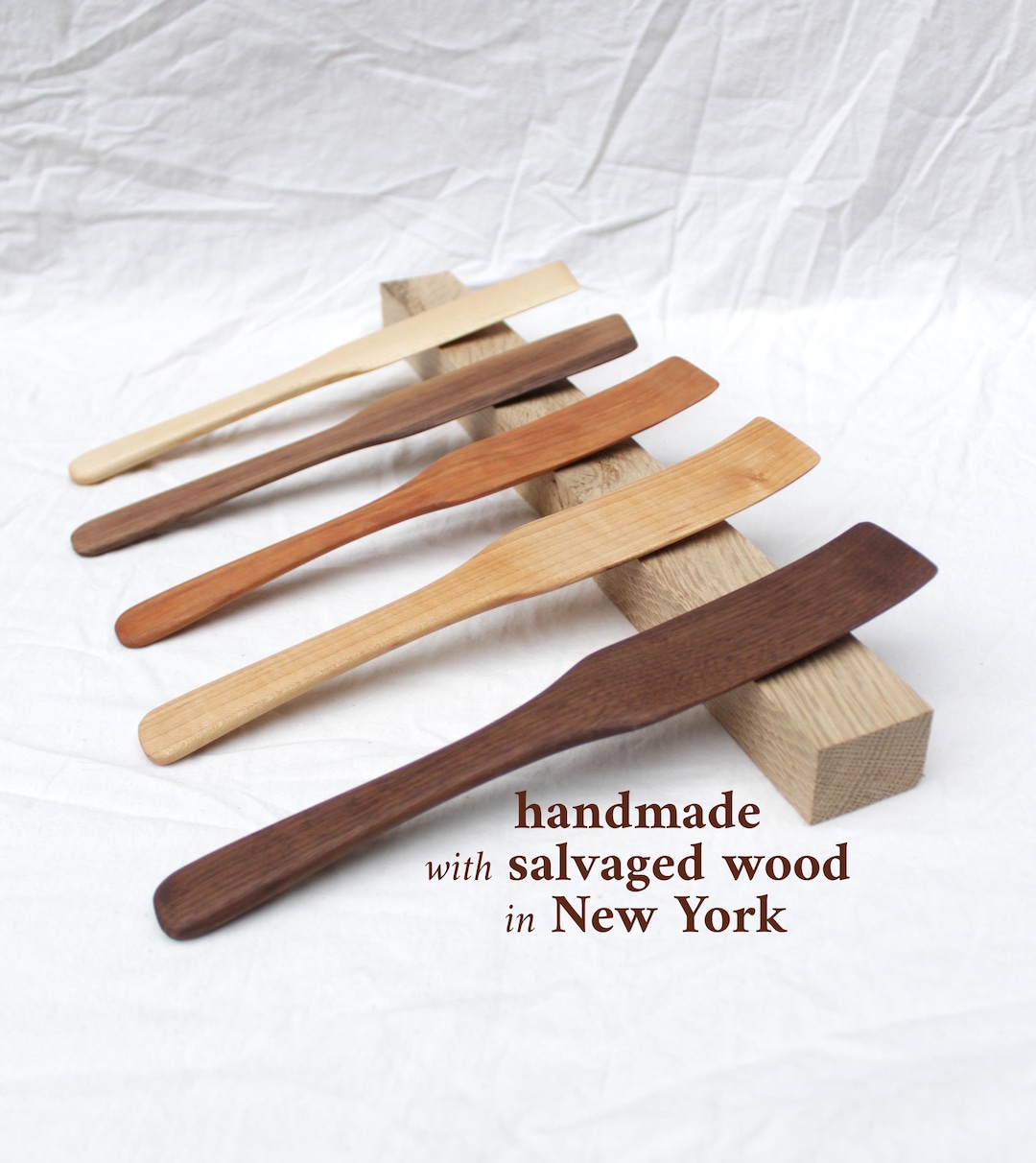 Curved or Angled American Spurtle (wide) - Handmade in the USA With ...
