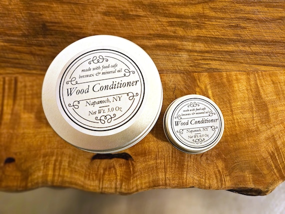 Wood Wax - Food Safe Beeswax & Mineral Oil - Handmade in the USA - Butchers Block Oil