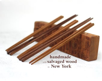 Cooking Chopsticks - Handmade in the USA With Salvaged Wood - Extra Long