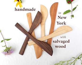 Butter knife - Handmade in the USA With Salvaged Wood - Cheese Spreader