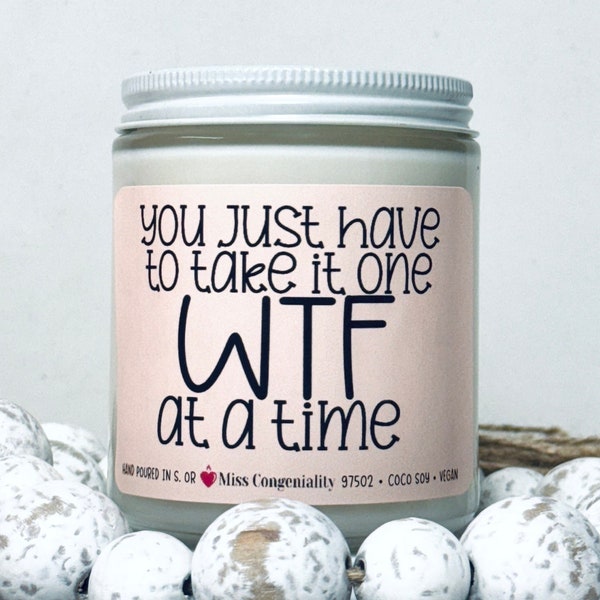 You Just Have To Take It One WTF At A Time | Support Gift | Breakup Gift | CoWorker Gift
