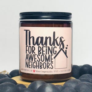Thanks for Being Awesome Neighbors | Neighbor Moving Gift | Holiday Gift For Neighbor | Gift For Neighbors