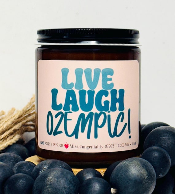 Live Laugh Ozempic | Weight Loss Gift | Pop Culture Humor | Funny Gift | Ozempic Use Humor | Congrats Gift | Live Laugh Love Sarcasm