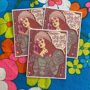 Chappell Roan Red Wine Supernova 4” Vinyl Sticker