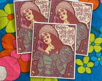 Chappell Roan Red Wine Supernova 4” Vinyl Sticker