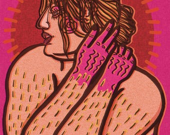 The Gaze 8x10 Digital Art Print