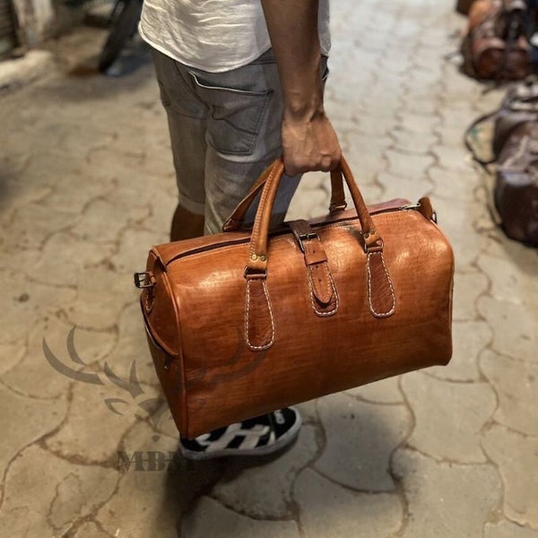 Leather Travel Bag Men's, Gym Duffel Bag, Overnight Bag, Weekend Cabin Duffel Bag, Carry on Duffel, travel bags, women bags , carabao