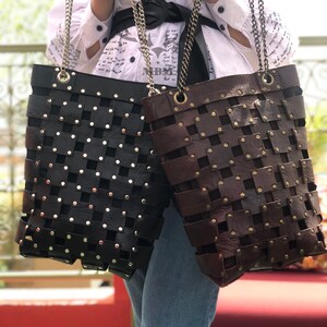 mother day ,Leather Tote Bag for Women, Top handle Bag, Shoulder Bag, Tote with Zipper, Easter gift for Her - mother's day