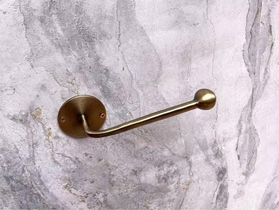 Toilettenpapierhalter Aus Eisen Im Vintage-Design - Freistehend, Schwarz, Mit Rohr-Elementen