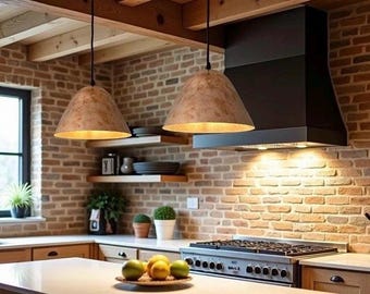 Set of 2 Pendant Copper Patina Light, Vintage Copper Pendant Light, Hanging Pendant Lighting, Kitchen Island Lighting, Ceiling Light Fixture