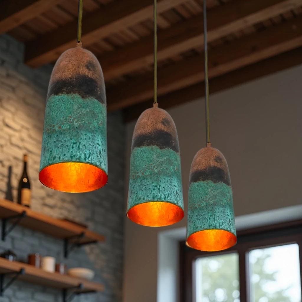 Luminaire Suspendu Cuisine KSANA Farmhouse Pendant Lighting, Mini