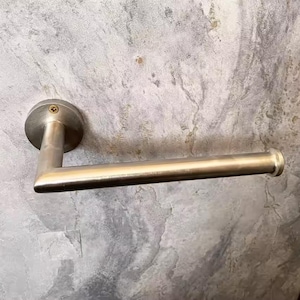 Suporte para papel higiênico com acabamento cromado fosco, suporte para papel higiênico artesanal sem laca, suporte para rolo de papel em níquel polido sólido, suporte para toalhas