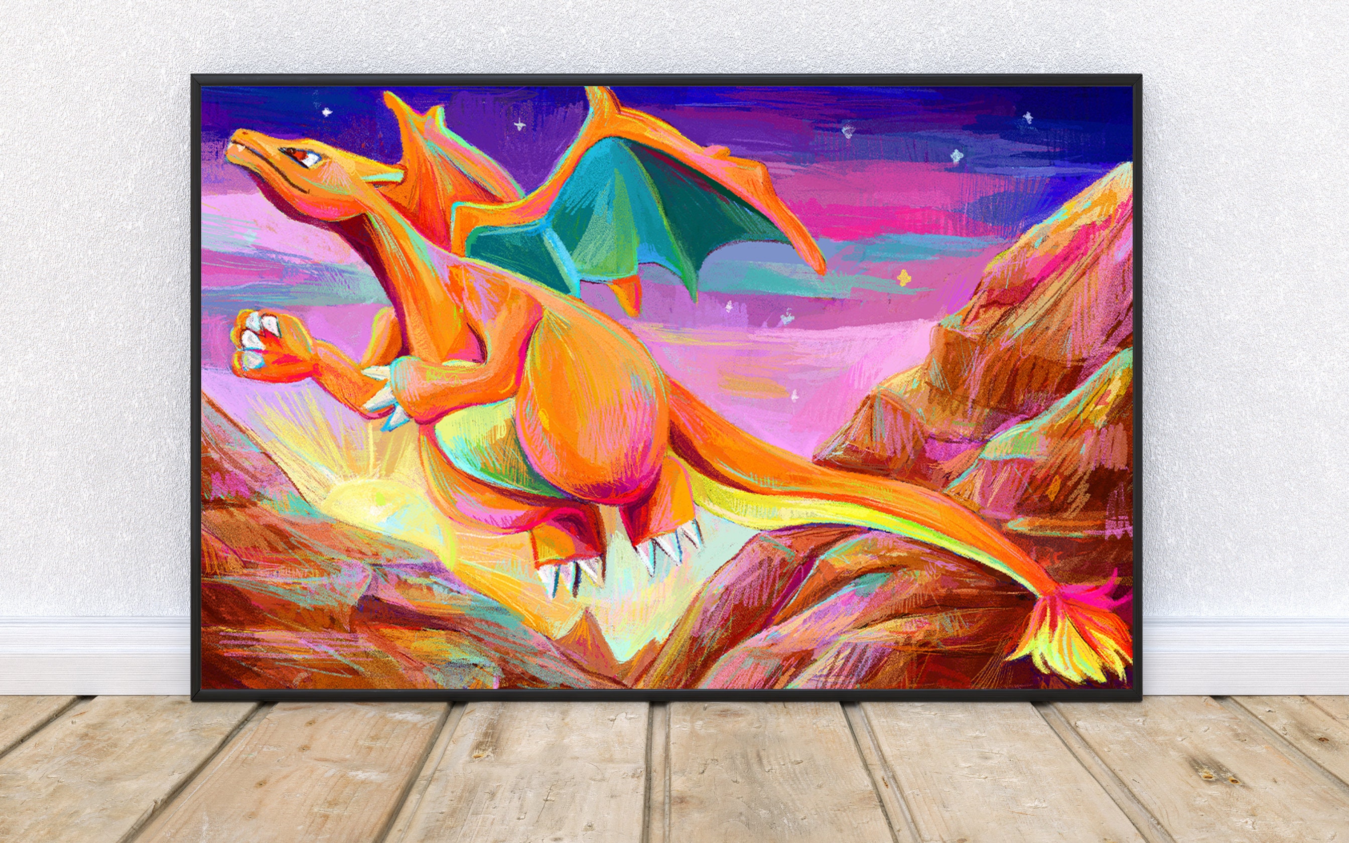 Mega Charizard X posters & prints by Bulukumis