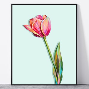 Pink Tulip Art Print